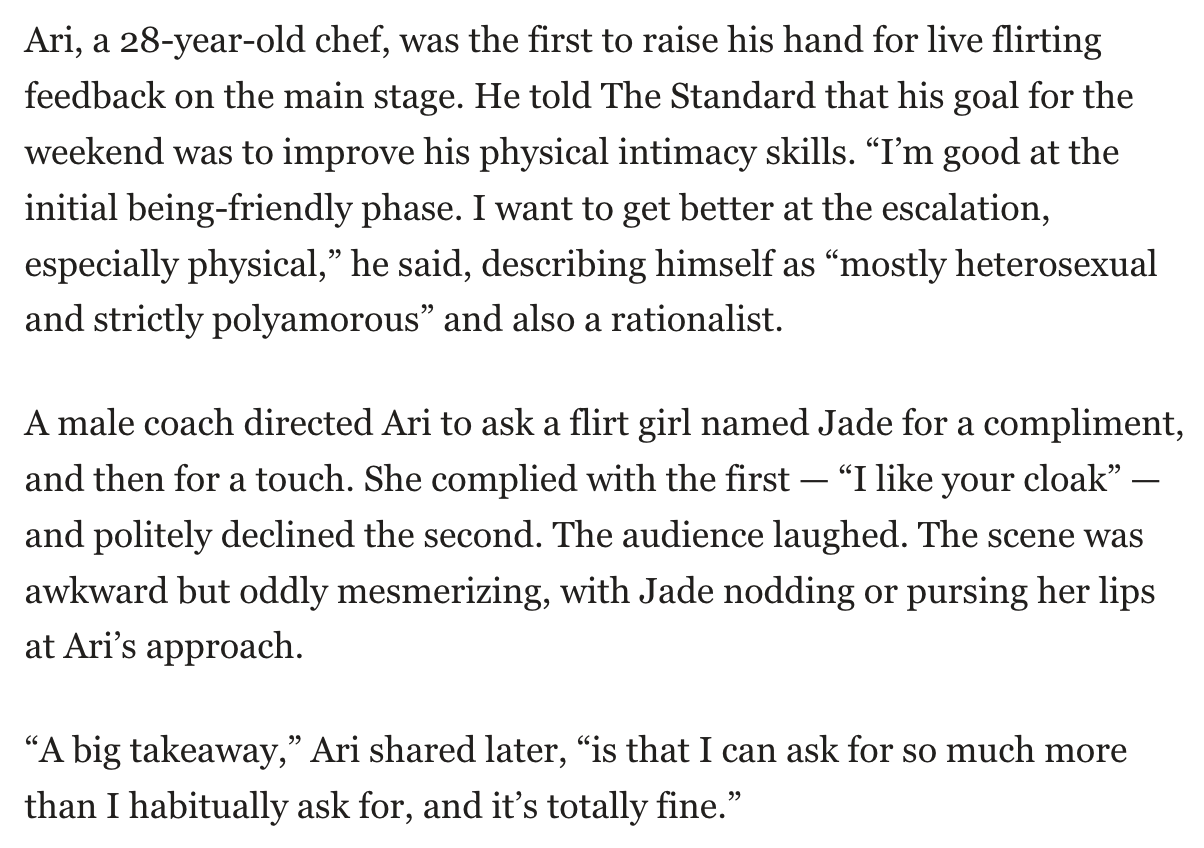 A big takeaway,” Ari shared later, “is that I can ask for so much more than I habitually ask for, and it’s totally fine.”